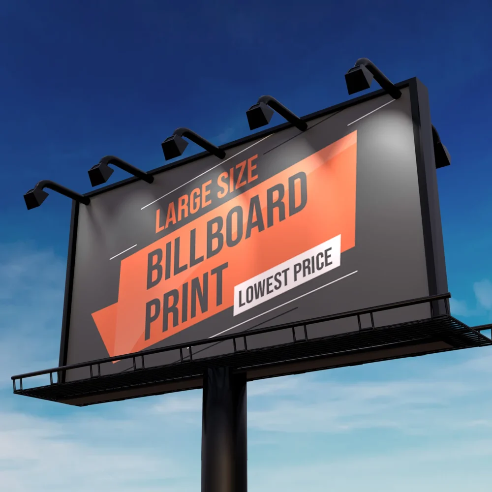 An outdoor image of Custom billboard banners.