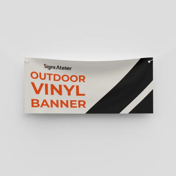 Image of Vinyl Banner on a white background.