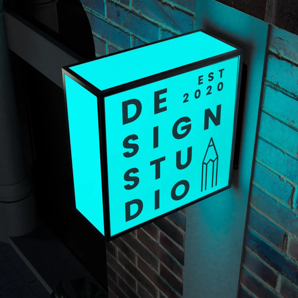 An innovative illuminated outdoor sign used on the blog 4 Steps to Choosing the Perfect Custom Sign for Business