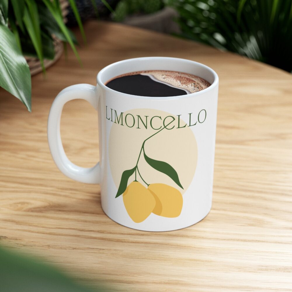 Image of the Custom Logo Ceramic Mug with Lemon logo product.